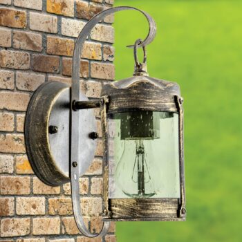 Rustikálne vonkajšie nástenné svietidlo Lenard