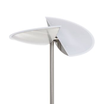 S dvojdielnym tienidlom stojaca LED lampa Sapporo