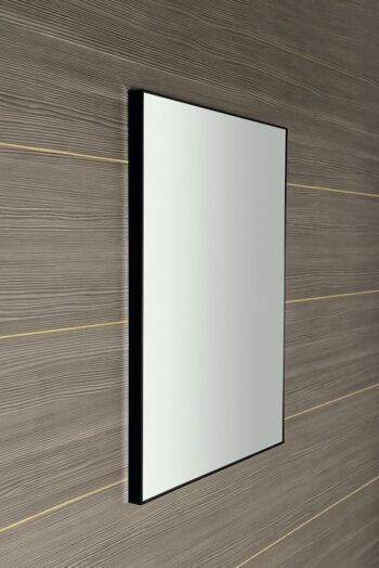 SAPHO - AROWANA zrkadlo v ráme 50x80cm, čierna mat AWB5080