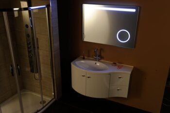 SAPHO - ASTRO zrkadlo s LED osvetlením 100x70cm, kozmetické zrkadlo MIRL4