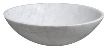 SAPHO - BLOK kamenné umývadlo Ø 42 cm, biela carrata mat 2401-42