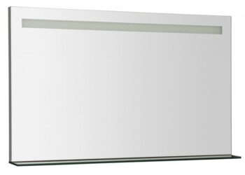 SAPHO - BRETO zrkadlo  s LED osvetlením a policou 100x60,8cm BT100