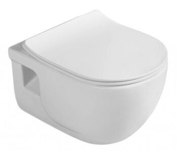 SAPHO - BRILLA závesná WC misa, Rimless, 36,5x53cm, biela 100614