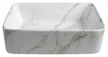 SAPHO - DALMA keramické umývadlo na dosku 48x38 cm, carrara 517