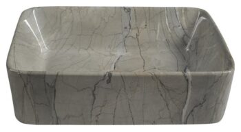 SAPHO - DALMA keramické umývadlo na dosku 48x38 cm, grigio 513