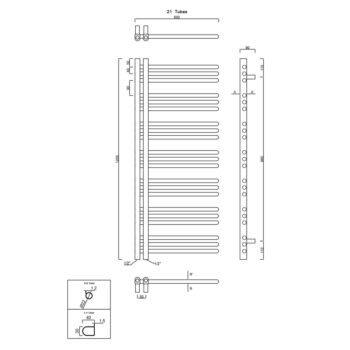 SAPHO - DORLION vykurovacie teleso 500x1200, biela 1130-51
