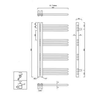 SAPHO - DORLION vykurovacie teleso 500x900, biela 1130-50