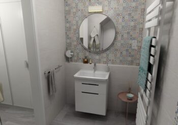 SAPHO - ELLA umývadlová skrinka 56,5x65x43cm, 2x zásuvka, biela EL062-3030