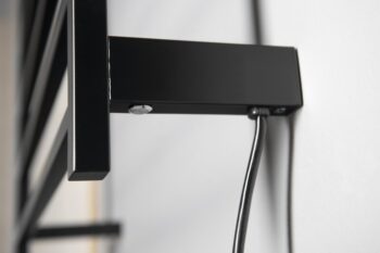 SAPHO - ELZOR elektrický sušiak uterákov 500x470 60 W, čierna mat EB510