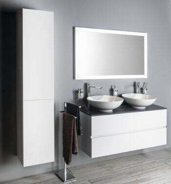 SAPHO - ESPACE skrinka 35x172x32cm, 2x dvierka, ľavá/pravá, biela lesk ESC230-3030