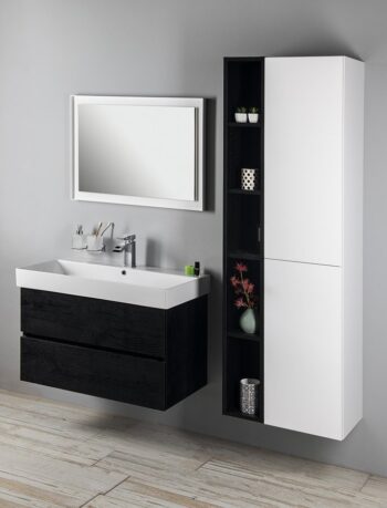 SAPHO - ESPACE skrinka 35x172x32cm, 2x dvierka, ľavá/pravá, biela lesk ESC230-3030