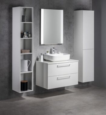 SAPHO - ESPACE skrinka 35x172x32cm, 2x dvierka, ľavá/pravá, biela lesk ESC230-3030