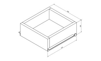 SAPHO - ESPACE vnútorná zásuvka 256x100x280 pre ESC230, ESC330, ESC530 a ESC630 ESC999