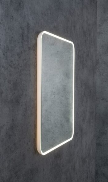 SAPHO - FLOAT LED podsvietené zrkadlo 60x80cm, biela 22572