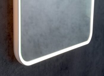 SAPHO - FLOAT LED podsvietené zrkadlo 60x80cm, biela 22572