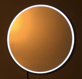 SAPHO - FLOAT LED podsvietené zrkadlo, ø 60cm, biela 22559