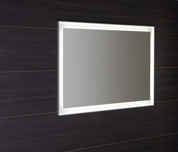 SAPHO - FLUT LED podsvietené zrkadlo 100x70cm, biela FT100