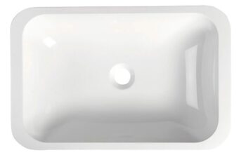 SAPHO - Japura umývadlo 55x36cm, liaty mramor, biela, zápustne 50135