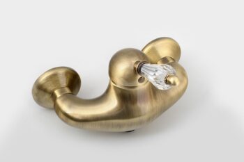 SAPHO - KIRKÉ CRYSTAL nástenná sprchová batéria, krištáľová páčka, bronz KI11KB