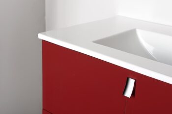 SAPHO - Kúpeľňový set MITRA 120, dvojumývadlo, bordo KSET-007