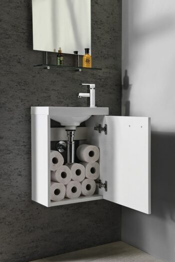 SAPHO - LATUS X umývadlová skrinka 39,4x50x22cm, biela LT110-3030