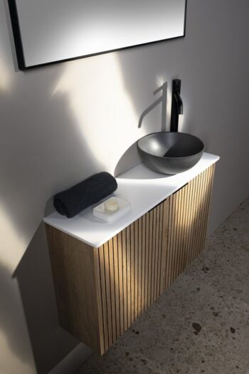 SAPHO - LATUS X umývadlová skrinka 39,4x50x22cm, dub strieborný LT110-1111
