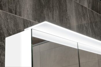 SAPHO - LINEX galérka s LED osvetlením, 80x70x15cm, biela LX080-0030