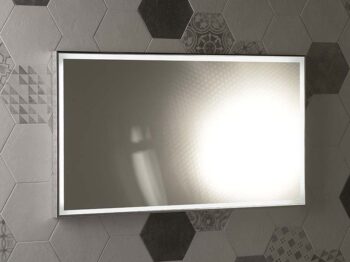 SAPHO - LUMINAR zrkadlo s LED osvetlením v ráme 120x55cm, chróm NL560