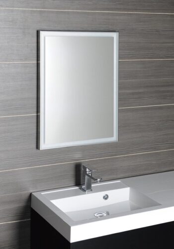 SAPHO - LUMINAR zrkadlo s LED osvetlením v ráme 60x80cm, chróm NL557