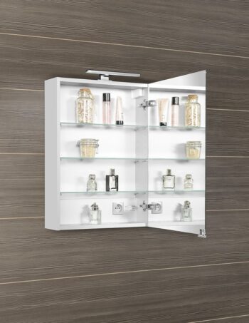 SAPHO - MIRRÓ galérka s LED osvetlením, 50x70x16cm, ľavá/pravá, biela MC050-0030