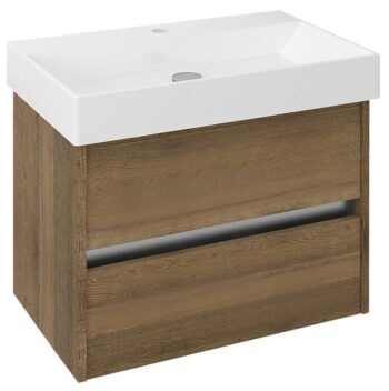 SAPHO - NIRONA umývadlová skrinka 67x51,5x43cm, dub Sherwood NR070-1515