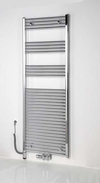 SAPHO - ONE D vykurovacia tyč s termostatom, 600 W, ľavá, chróm ONE-DL-C-600