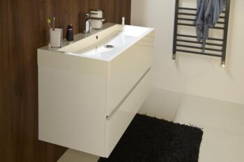 SAPHO - ORINOKO umývadlo 100x42cm, liaty mramor, biela OR100