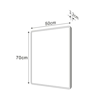SAPHO - PIRI zrkadlo s LED osvetlením 50x70cm PR500