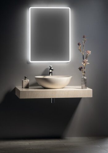 SAPHO - PIRI zrkadlo s LED osvetlením 60x80cm PR600