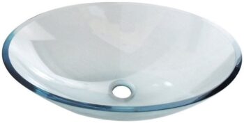 SAPHO - PURE sklenené umývadlo na dosku 52x37,5cm, číre sklo 2501-12