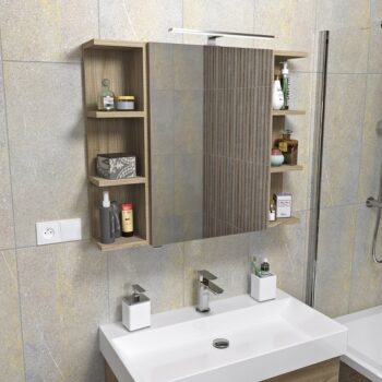 SAPHO - RIWA otvorená polica 20x70x15cm, borovica rustik RIW250-0016