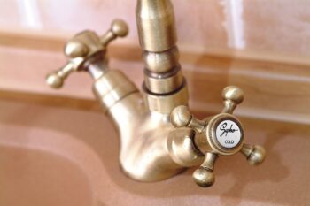 SAPHO SAPHO - ANTEA stojánkova drezová batéria s retro hubicou, bronz 3126
