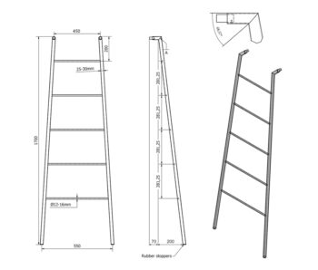 SAPHO - SEGA sušiak uterákov 550x1700x70, nerez mat SE102