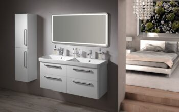 SAPHO - THEIA umývadlová skrinka 116x50x44,2cm, 2xzásuvka, biela TH120-3030