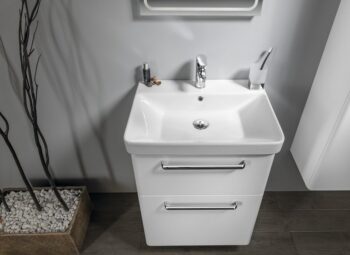 SAPHO - THEIA umývadlová skrinka 56,4x70x44,2cm, 2x zásuvka, biela TH060-3030