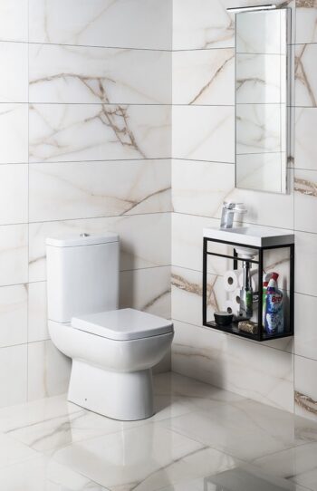 SAPHO - TYANA SHORT WC kombi splach. mech., zadný odpad, biela 72200EW