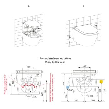 SAPHO - VEEN CLEAN závesné WC s integrovaným elektronickým bidetom VE421