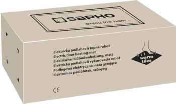 SAPHO - WARM TILES elektrická podlahová vykurovacia rohož 7,6m2, 1210W WTM76