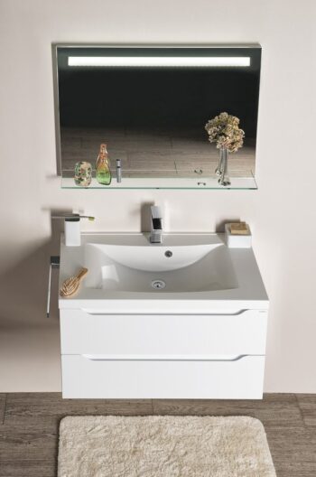 SAPHO - WAVE umývadlová skrinka 79,7x45x47,8cm, biela WA080-3030