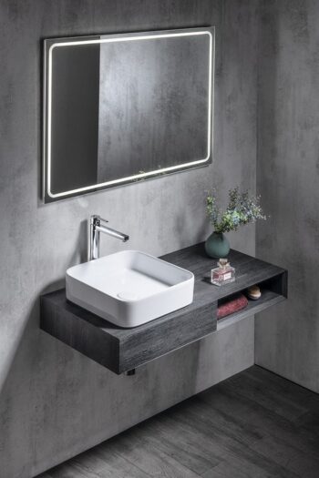SAPHO - Zrkadlo GEMINI s LED osvetlením 100x70cm GM100