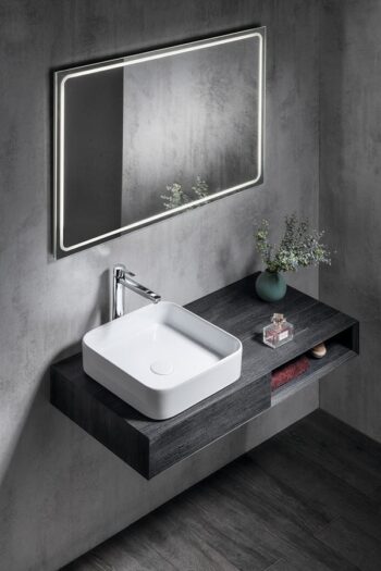 SAPHO - Zrkadlo GEMINI s LED osvetlením 120x60cm GM120