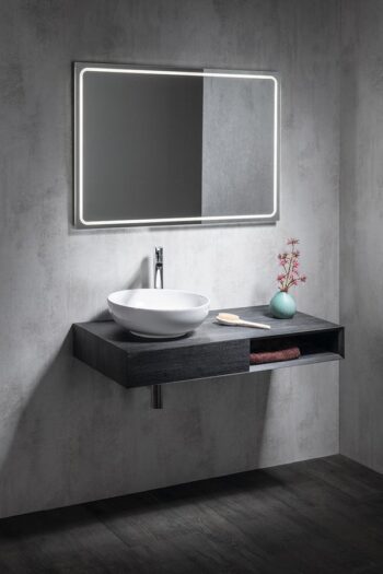 SAPHO - Zrkadlo GEMINI s LED osvetlením 90x50cm GM090