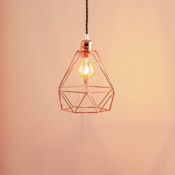 SEGULA Diamant závesná lampa v medenej