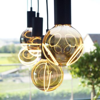 SEGULA Illusion G125 2Crescent E27 8W dim smoke